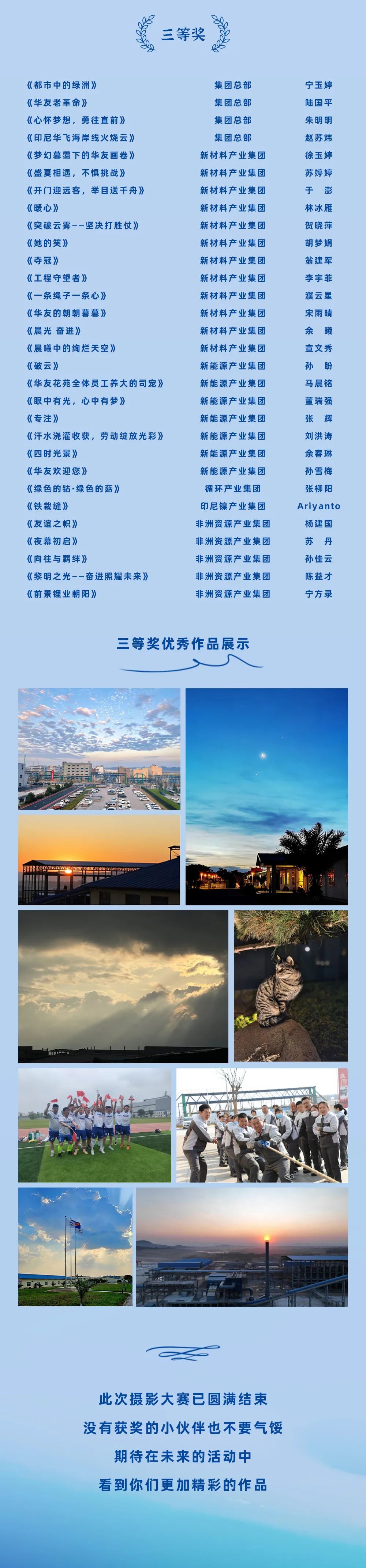 这届摄影大赛，，，获奖作品是…-文化运动-浙江华友钴业股份有限公司