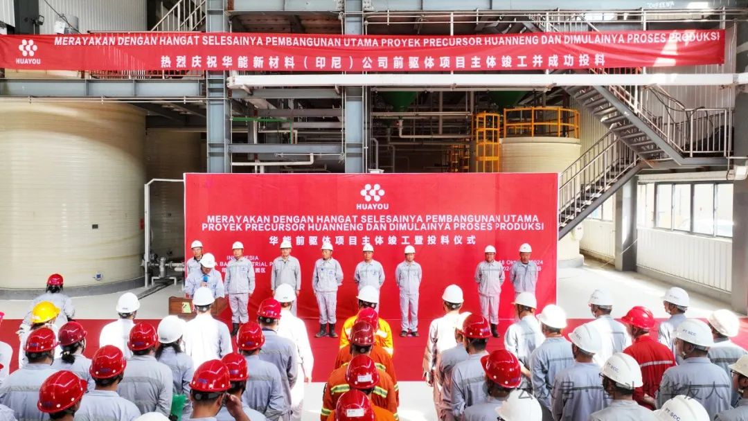 Huayou Cobalt Completes Its First Overseas Ternary Precursor Project and Successfully Begins Production-News Releases-Huayou New Energy Technology (Quzhou) Co., Ltd.