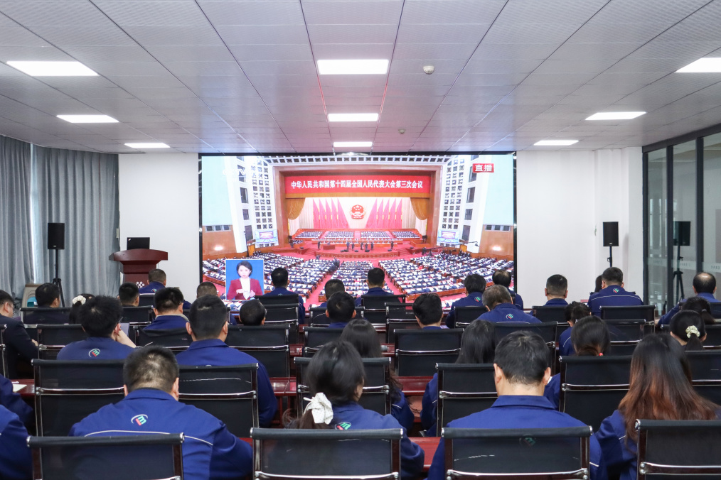 聚焦两会 | 集团组织员工收看第十四届天下人民代表大会第三次聚会开幕会-企业新闻-浙江华友钴业股份有限公司